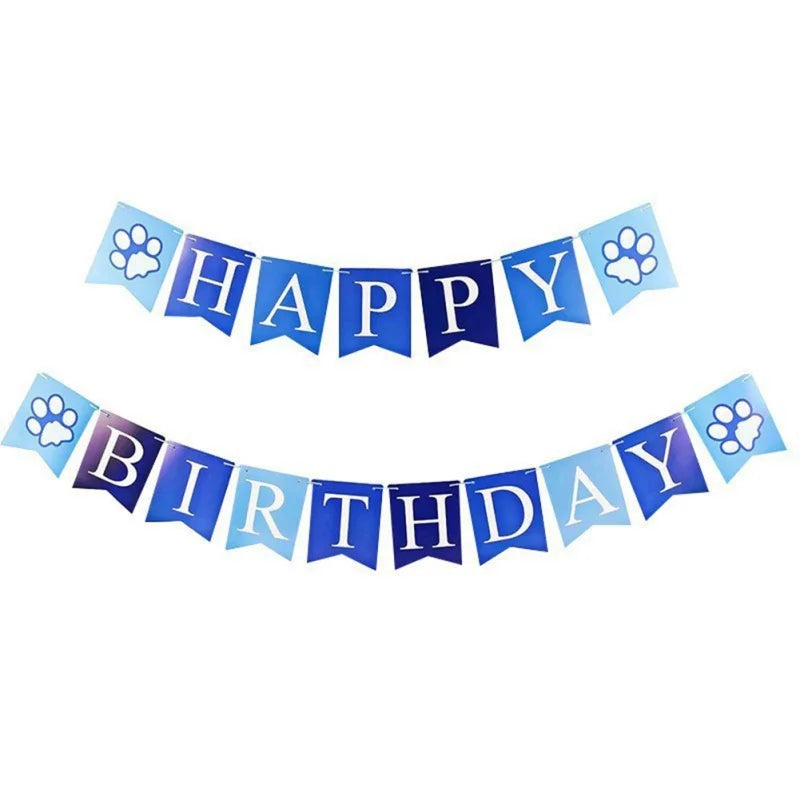 Pets Happy Birthday Decoration Dog Costume Hats Bowknot Bandana Neckerchief Bibs Banners Party Cat Dog Pets Accessories